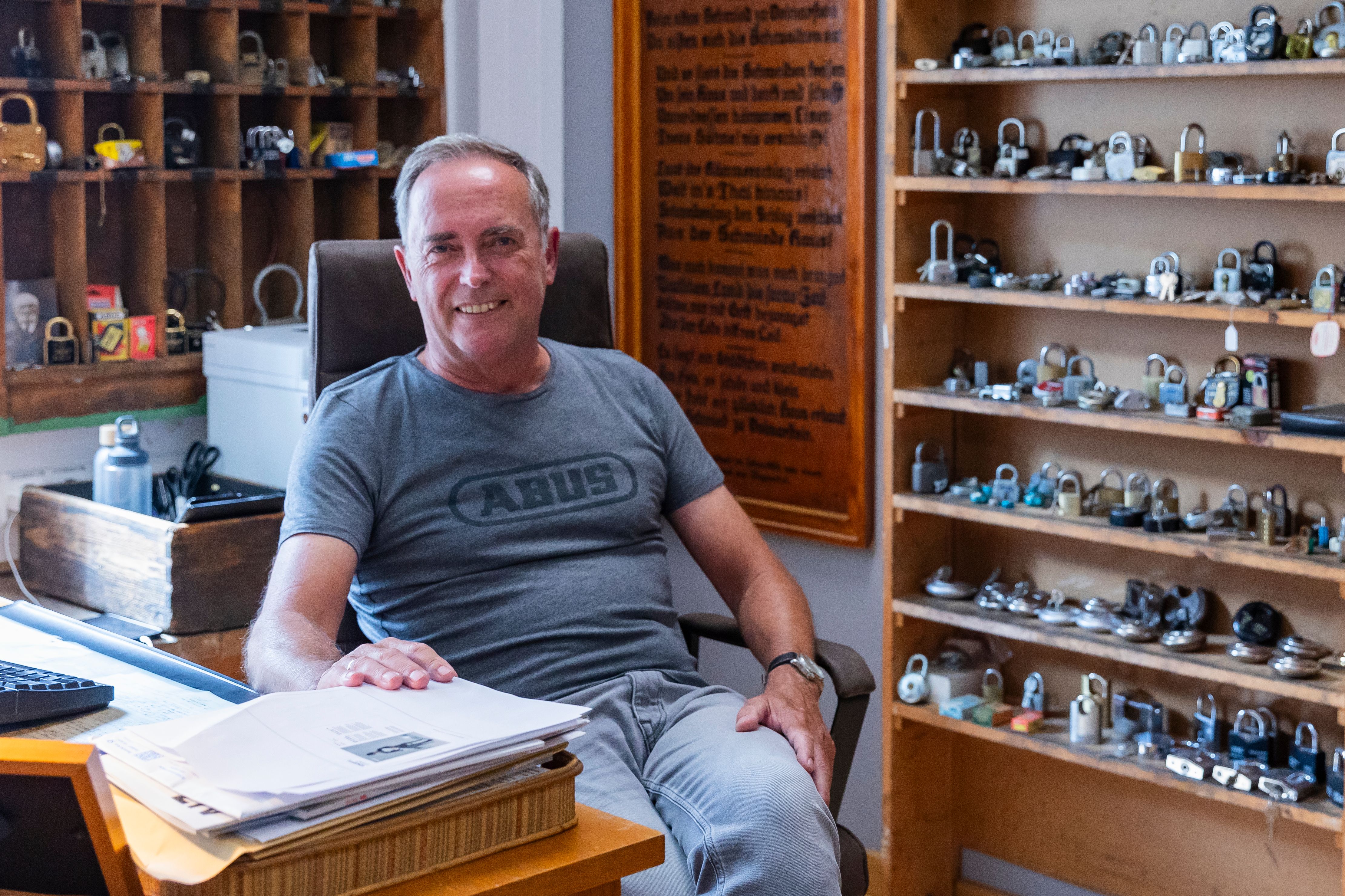 Der Mann, der das Erbe von ABUS bewahrt