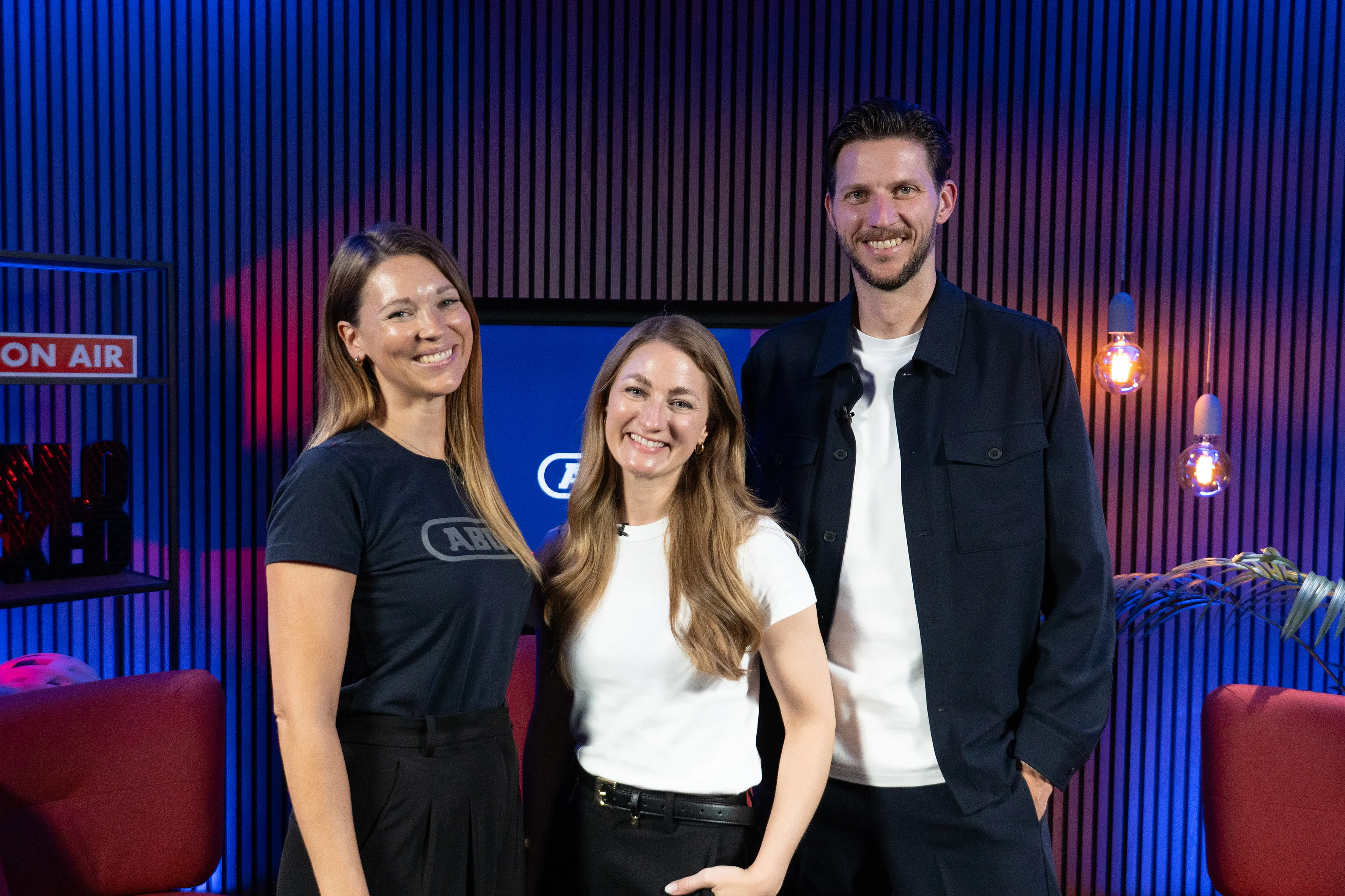 Das Team hinter „ABUS Unlocked“: Katharina Boßmann, Corinna Uphaus und Tim Springer (v.l.n.r.). 